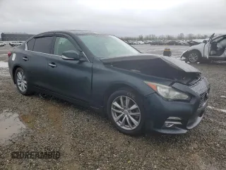 2014 Infiniti Q50 Premium with VIN JN1BV7AP7EM681114, listed as a Copart auction lot 49161975 with 140,269 mi miles and Salvage Title. Bid and sale history available at carsss.com. Image 4.
