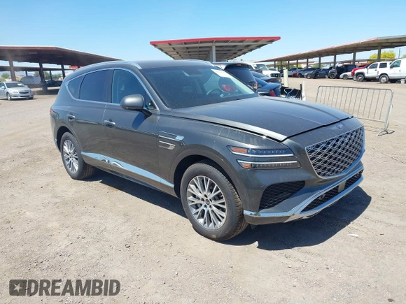 2025 Genesis GV80 Standard with VIN KMUHFESB6SU273191, listed as a IAAI auction lot 42121747 with 1,815 mi miles and . Bid and sale history available at DreamBid. Image 1.