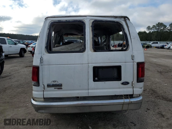 2007 Ford Econoline Passenger XL with VIN 1FBNE31L77DA87212, listed as a Copart auction lot 80886604 with Not Provided miles and Salvage Title. Bid and sale history available at carsss.com. Image 6.