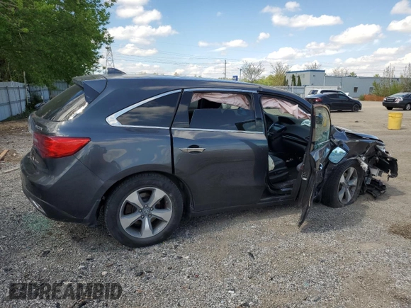 2016 Acura MDX z VIN 5FRYD4H2XGB502755, wystawiony jako Copart lot #56886315 z przebiegiem 276 753 mil mil oraz Czysty tytuł • Clean title. Historia ofert i sprzedaży dostępna na DreamBid. Obrazek 3.