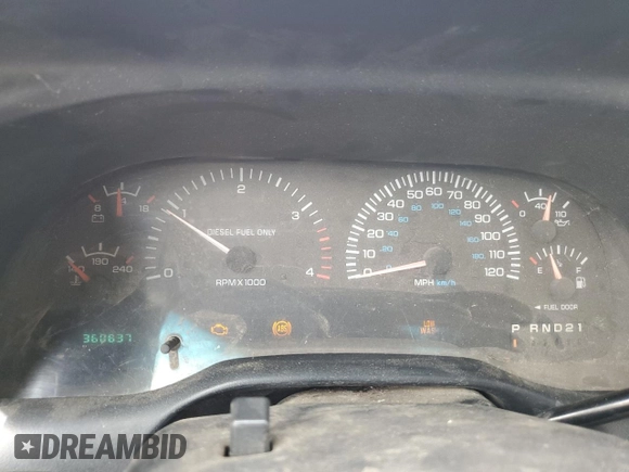 2000 Dodge 2500 z VIN 3B7KC2360YG146577, wystawiony jako Copart lot #57868995 z przebiegiem 360 637 mil mil oraz Czysty tytuł • Clean title. Historia ofert i sprzedaży dostępna na DreamBid. Obrazek 9.