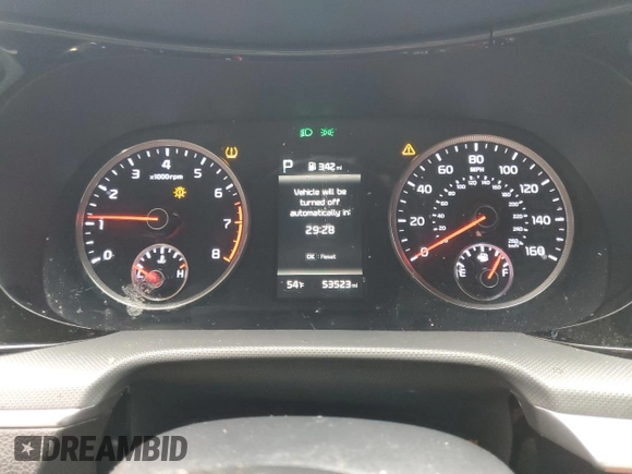 2022 Kia K5 GT-Line with VIN 5XXG64J27NG150701, listed as a Copart auction lot 42710375 with 53,523 mi miles and Salvage Title. Bid and sale history available at carsss.com. Image 9.