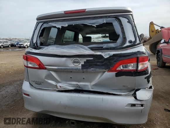 2013 Nissan Quest LE with VIN JN8AE2KP7D9069365, listed as a Copart auction lot 89340765 with 209,237 mi miles and Salvage Title. Bid and sale history available at carsss.com. Image 6.