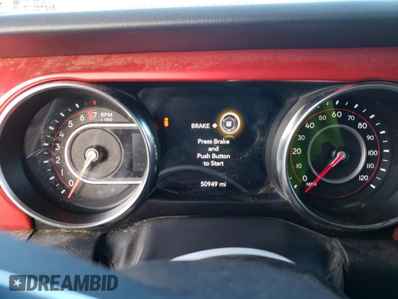 2022 Jeep Wrangler Unlimited Rubicon with VIN 1C4HJXFG5NW116733, listed as a Copart auction lot 79630704 with 50,949 mi miles and Non repairable. Bid and sale history available at DreamBid. Image 9.