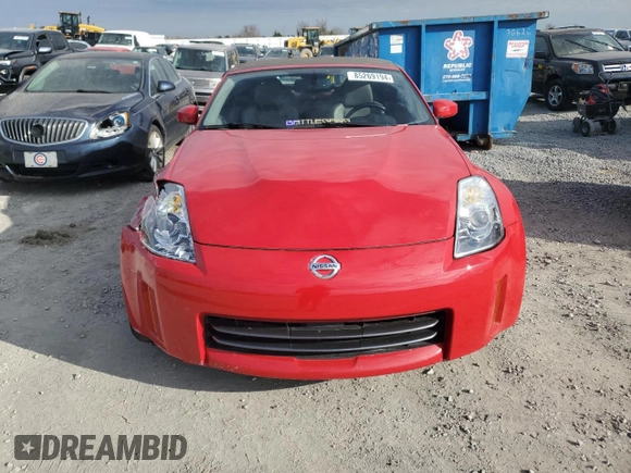 2007 Nissan 350Z Touring z VIN JN1BZ36A87M653584, wystawiony jako Copart lot #85269194 z przebiegiem 57 030 mil mil oraz Szkoda całkowita • Salvage title. Historia ofert i sprzedaży dostępna na DreamBid. Obrazek 5.