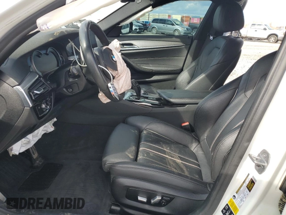 2019 BMW 5 Series 530i xDrive with VIN WBAJA7C50KG911549, listed as a Copart auction lot 50158135 with 91,390 mi miles and Salvage title. Bid and sale history available at DreamBid. Image 7.