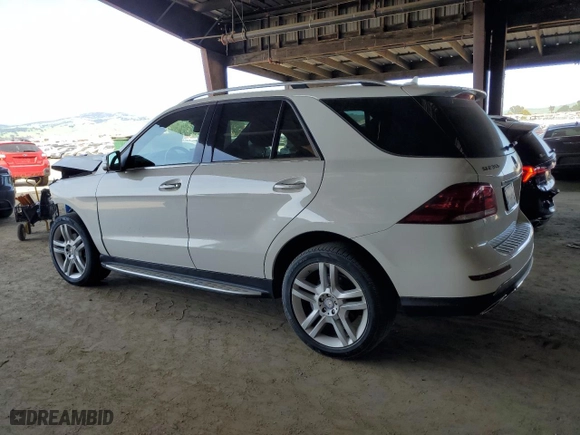 2017 Mercedes-Benz GLE with VIN 4JGDA5HB4HA846540, listed as a Copart auction lot 50103355 with 58,892 mi miles and Salvage Title. Bid and sale history available at carsss.com. Image 2.