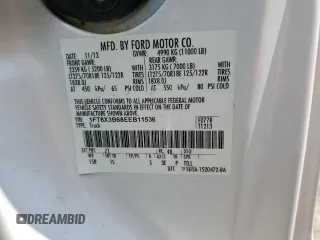 2014 Ford F-350 XL с VIN 1FT8X3B68EEB11536, выставлен на аукционе Copart как лот 62592704 с пробегом 134 755 миль миль и Чистый • Clean title. История ставок и продаж доступна на DreamBid. Изображение 12.