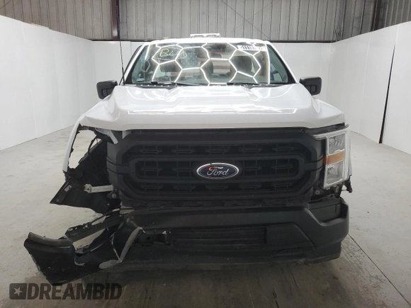 2022 Ford F-150 XL with VIN 1FTMF1CB8NKD57327, listed as a Copart auction lot 51118755 with 43,578 mi miles and Clean Title. Bid and sale history available at carsss.com. Image 5.