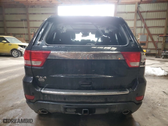 2012 Jeep Grand Cherokee Overland with VIN 1C4RJFCT2CC318931, listed as a Copart auction lot 47194825 with 65,165 mi miles and Salvage Title. Bid and sale history available at carsss.com. Image 6.