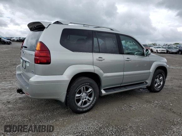 2005 Lexus GX 470 z VIN JTJBT20X050082258, wystawiony jako Copart lot #55812505 z przebiegiem 194 075 mil mil oraz Szkoda całkowita • Salvage title. Historia ofert i sprzedaży dostępna na DreamBid. Obrazek 3.