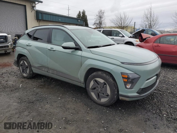 2024 Hyundai Kona SEL with VIN KM8HC3A69RU005620, listed as a Copart auction lot 42809255 with 16,387 mi miles and Salvage Title. Bid and sale history available at DreamBid. Image 4.