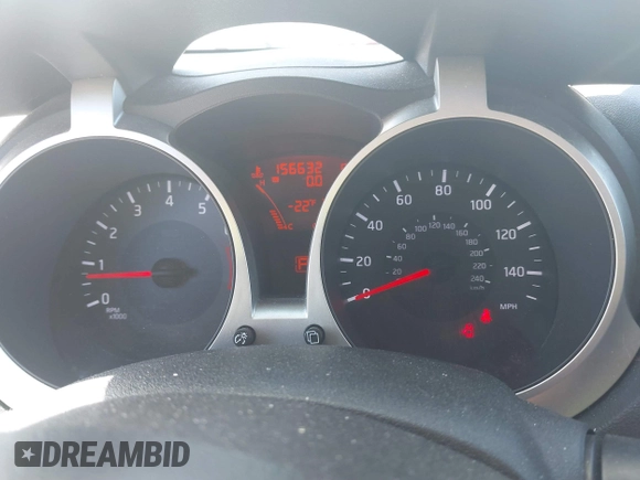 2014 Nissan Juke S with VIN JN8AF5MR1ET451280, listed as a IAAI auction lot 41821854 with 156,632 mi miles. Bid and sale history available at carsss.com. Image 7.