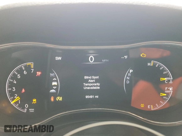 2021 Jeep Grand Cherokee Limited with VIN 1C4RJFBG0MC553351, listed as a Copart auction lot 53958265 with 95,491 mi miles and Salvage title. Bid and sale history available at DreamBid. Image 9.