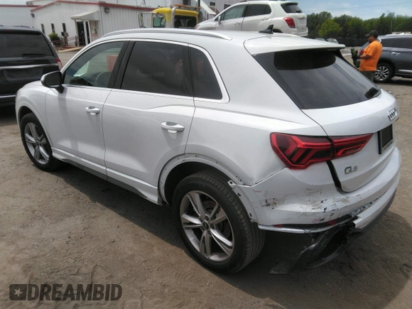 2022 Audi Q3 S line Premium Plus with VIN WA1EECF31N1045258, listed as a IAAI auction lot 42299558 with 19,332 mi miles and . Bid and sale history available at DreamBid. Image 3.