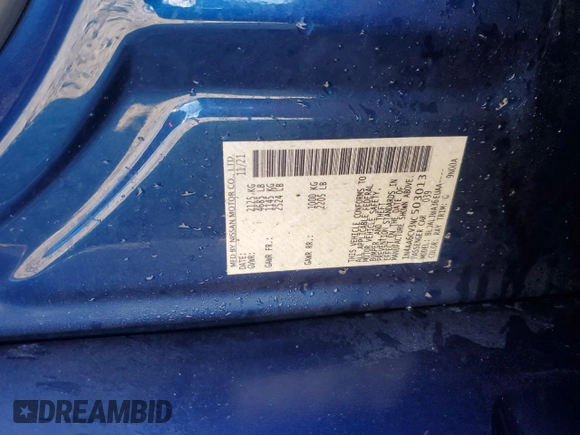 2022 Nissan Maxima SV with VIN 1N4AA6CV3NC503013, listed as a Copart auction lot 50349055 with 44,399 mi miles and Salvage title. Bid and sale history available at DreamBid. Image 12.