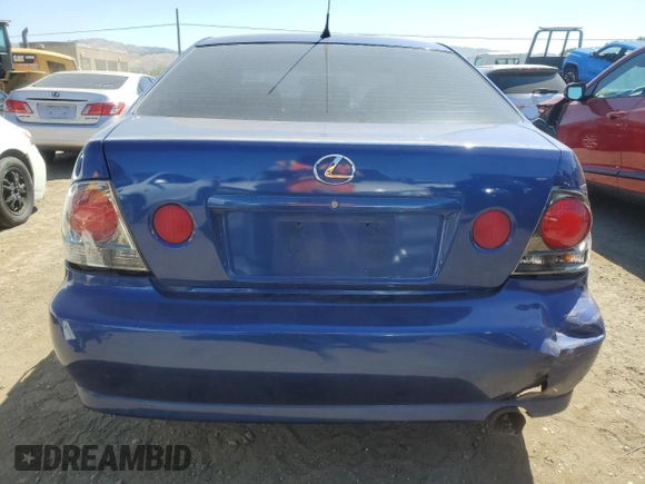 2003 Lexus IS 300/350 z VIN JTHBD192830073062, wystawiony jako Copart lot #57891225 z przebiegiem 279 225 mil mil oraz Szkoda całkowita • Salvage title. Historia ofert i sprzedaży dostępna na DreamBid. Obrazek 6.