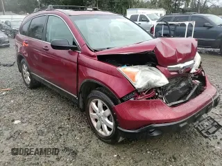 2009 Honda CR-V EX with VIN 5J6RE48539L042412, listed as a Copart auction lot 52133345 with 135,532 mi miles and Salvage Title. Bid and sale history available at carsss.com. Image 12.
