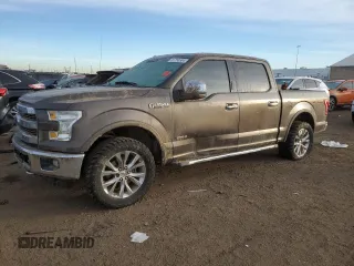 2015 Ford F-150 XLT with VIN 1FTEW1EG0FKF04593, listed as a Copart auction lot 81750364 with 142,603 mi miles and Salvage Title. Bid and sale history available at carsss.com. Image 1.
