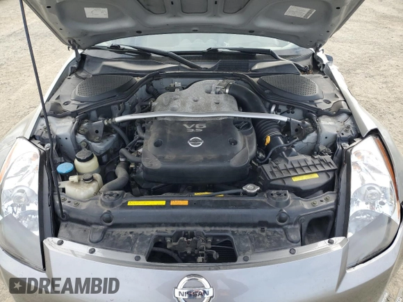 2004 Nissan 350Z Enthusiast with VIN JN1AZ36D74T110685, listed as a Copart auction lot 54630875 with 130,935 mi miles and Salvage Title. Bid and sale history available at DreamBid. Image 11.