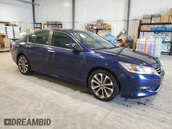 2014 Honda Accord Sport with VIN 1HGCR2F54EA100543, listed as a Copart auction lot 53095245 with 168,380 mi miles and Clean Title. Bid and sale history available at DreamBid. Image 4.