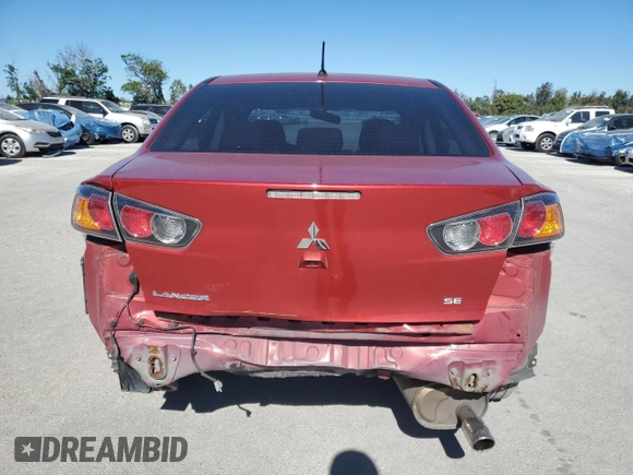 2015 Mitsubishi Lancer DE with VIN JA32U1FUXFU003517, listed as a Copart auction lot 81976354 with 127,252 mi miles and Salvage Title. Bid and sale history available at DreamBid. Image 6.