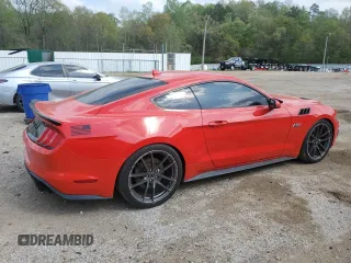 2022 Ford Mustang GT with VIN 1FA6P8CFXN5133725, listed as a Copart auction lot 49670535 with 37,297 mi miles and Salvage Title. Bid and sale history available at carsss.com. Image 3.