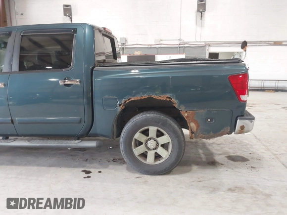 2005 Nissan Titan LE with VIN 1N6AA07B55N500154, listed as a IAAI auction lot 42455068 with 147,180 mi miles and . Bid and sale history available at DreamBid. Image 6.