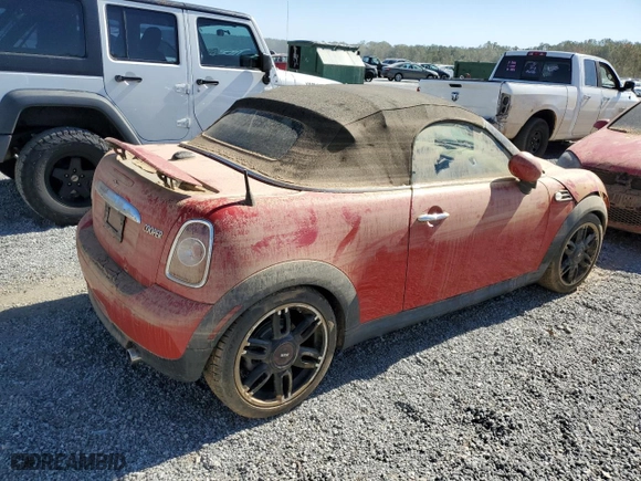 2013 MINI Cooper Roadster with VIN WMWSY1C53DT429262, listed as a Copart auction lot 74664304 with 0 mi miles and Salvage Title. Bid and sale history available at carsss.com. Image 3.