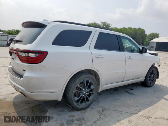 2021 Dodge Durango GT with VIN 1C4RDHDG2MC572998, listed as a Copart auction lot 58017265 with 103,597 mi miles and Salvage title. Bid and sale history available at DreamBid. Image 3.