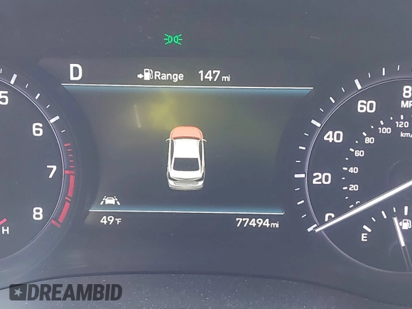 2018 Genesis G80 3.3T Sport with VIN KMHGN4JBXJU222333, listed as a IAAI auction lot 41815371 with 77,494 mi miles. Bid and sale history available at carsss.com. Image 15.
