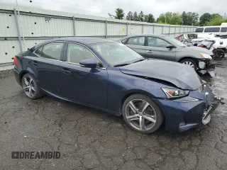 2017 Lexus IS 300 with VIN JTHCM1D26H5025811, listed as a Copart auction lot 56952125 with 49,627 mi miles and Salvage title. Bid and sale history available at DreamBid. Image 4.