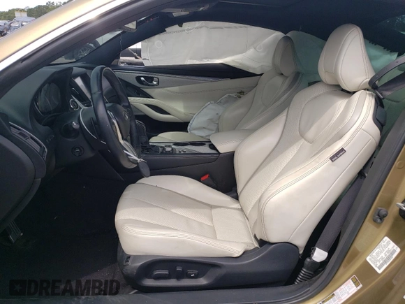 2017 Infiniti Q60 Red Sport 400 with VIN JN1FV7EK4HM610568, listed as a Copart auction lot 68571684 with 37,121 mi miles and Salvage Title. Bid and sale history available at carsss.com. Image 7.