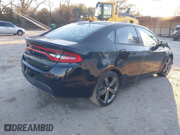 2015 Dodge Dart GT with VIN 1C3CDFEB5FD159777, listed as a IAAI auction lot 41262012 with 136,256 mi miles. Bid and sale history available at carsss.com. Image 4.