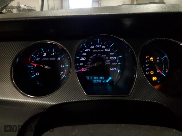 2011 Ford Taurus SHO with VIN 1FAHP2KT3BG131411, listed as a Copart auction lot 44913345 with 152,138 mi miles and Salvage Title. Bid and sale history available at DreamBid. Image 9.