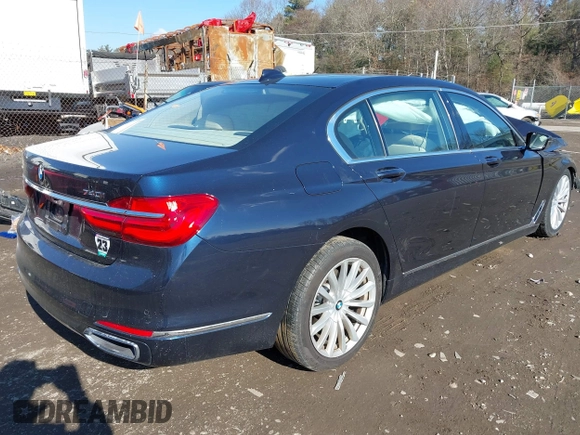 2018 BMW 7 Series 740i xDrive with VIN WBA7E4C54JGV23736, listed as a IAAI auction lot 41457470 with 70,243 mi miles. Bid and sale history available at carsss.com. Image 4.