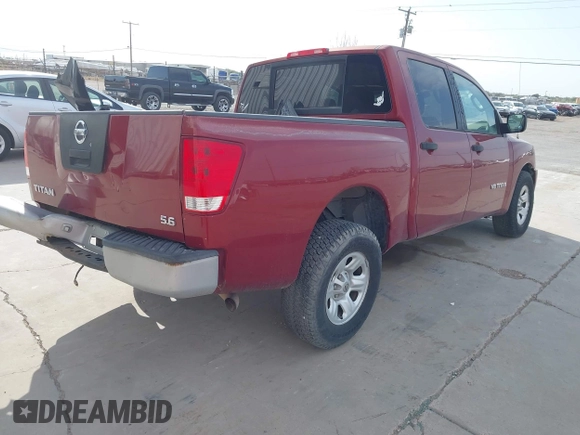 2005 Nissan Titan SE with VIN 1N6AA07A95N514937, listed as a IAAI auction lot 42045809 with 165,556 mi miles. Bid and sale history available at carsss.com. Image 4.