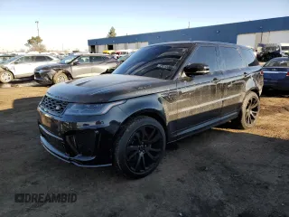 2018 Land Rover Range Rover Sport SVR with VIN SALWZ2SE6JA198429, listed as a Copart auction lot 43245285 with 93,680 mi miles and Clean Title. Bid and sale history available at carsss.com. Image 1.