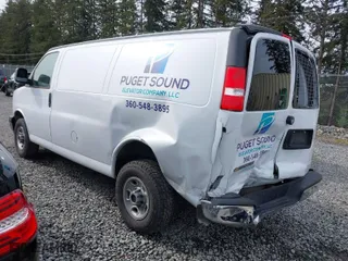 2019 Chevrolet Express Cargo Van with VIN 1GCWGAFG0K1346126, listed as a IAAI auction lot 41764267 with 63,697 mi miles. Bid and sale history available at carsss.com. Image 3.