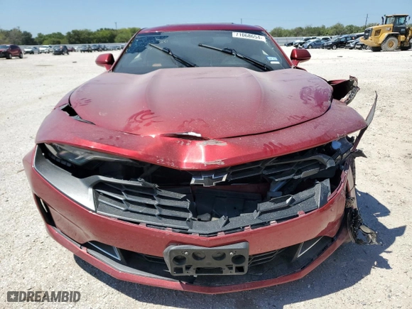 2021 Chevrolet Camaro 2LT with VIN 1G1FD1RS3M0123539, listed as a Copart auction lot 71068654 with 57,245 mi miles and Salvage Title. Bid and sale history available at carsss.com. Image 5.