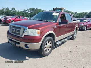 2007 Ford F-150 XLT with VIN 1FTPW14V67KC57154, listed as a IAAI auction lot 42596067 with 145,222 mi miles and . Bid and sale history available at DreamBid. Image 2.