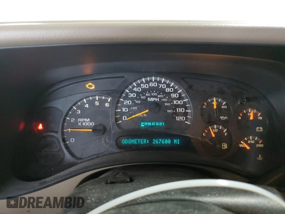 2004 Chevrolet Tahoe LS with VIN 1GNEC13V84R105291, listed as a Copart auction lot 87709865 with 267,600 mi miles and Salvage Title. Bid and sale history available at carsss.com. Image 9.