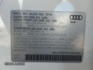 2015 Audi Q5 Premium with VIN WA1CFAFP5FA065669, listed as a Copart auction lot 47495945 with 171,547 mi miles and Clean Title. Bid and sale history available at carsss.com. Image 13.