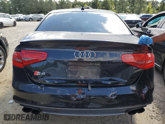 2013 Audi S4 Premium Plus with VIN WAUBGAFL9DA102972, listed as a Copart auction lot 74318964 with 0 mi miles and Salvage Title. Bid and sale history available at carsss.com. Image 6.
