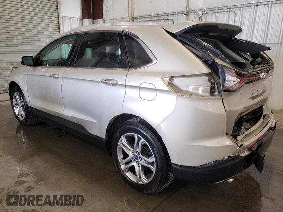 2017 Ford Edge Titanium with VIN 2FMPK4K91HBB80798, listed as a Copart auction lot 54133755 with 92,108 mi miles and Salvage Title. Bid and sale history available at carsss.com. Image 2.