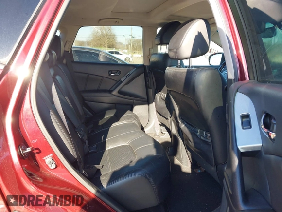 2012 Nissan Murano SL with VIN JN8AZ1MW7CW211779, listed as a IAAI auction lot 41819653 with 108,101 mi miles and . Bid and sale history available at DreamBid. Image 8.