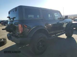 2024 Ford Bronco Wildtrak с VIN 1FMEE2BP3RLB31198, выставлен на аукционе Copart как лот 48140845 с пробегом 2 609 миль миль и Списание • Salvage title. История ставок и продаж доступна на DreamBid. Изображение 3.