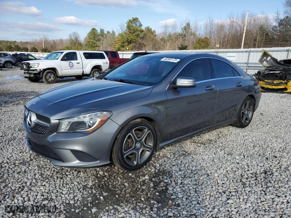 2014 Mercedes-Benz CLA-Class CLA 250 with VIN WDDSJ4EB1EN127119, listed as a Copart auction lot 45369175 with 127,280 mi miles and Salvage Title. Bid and sale history available at carsss.com. Image 1.