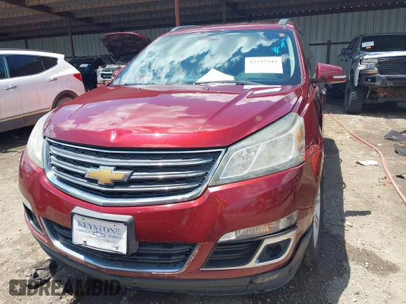 2015 Chevrolet Traverse LT with VIN 1GNKRGKD7FJ366703, listed as a IAAI auction lot 42397942 with 183,557 mi miles and . Bid and sale history available at DreamBid. Image 13.