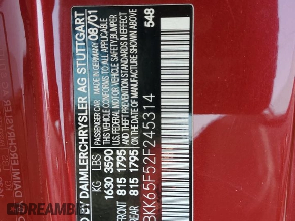 2002 Mercedes-Benz SLK 320 z VIN WDBKK65F52F245314, wystawiony jako Copart lot #42694015 z przebiegiem 114 998 mil mil oraz Szkoda całkowita • Salvage title. Historia ofert i sprzedaży dostępna na DreamBid. Obrazek 12.